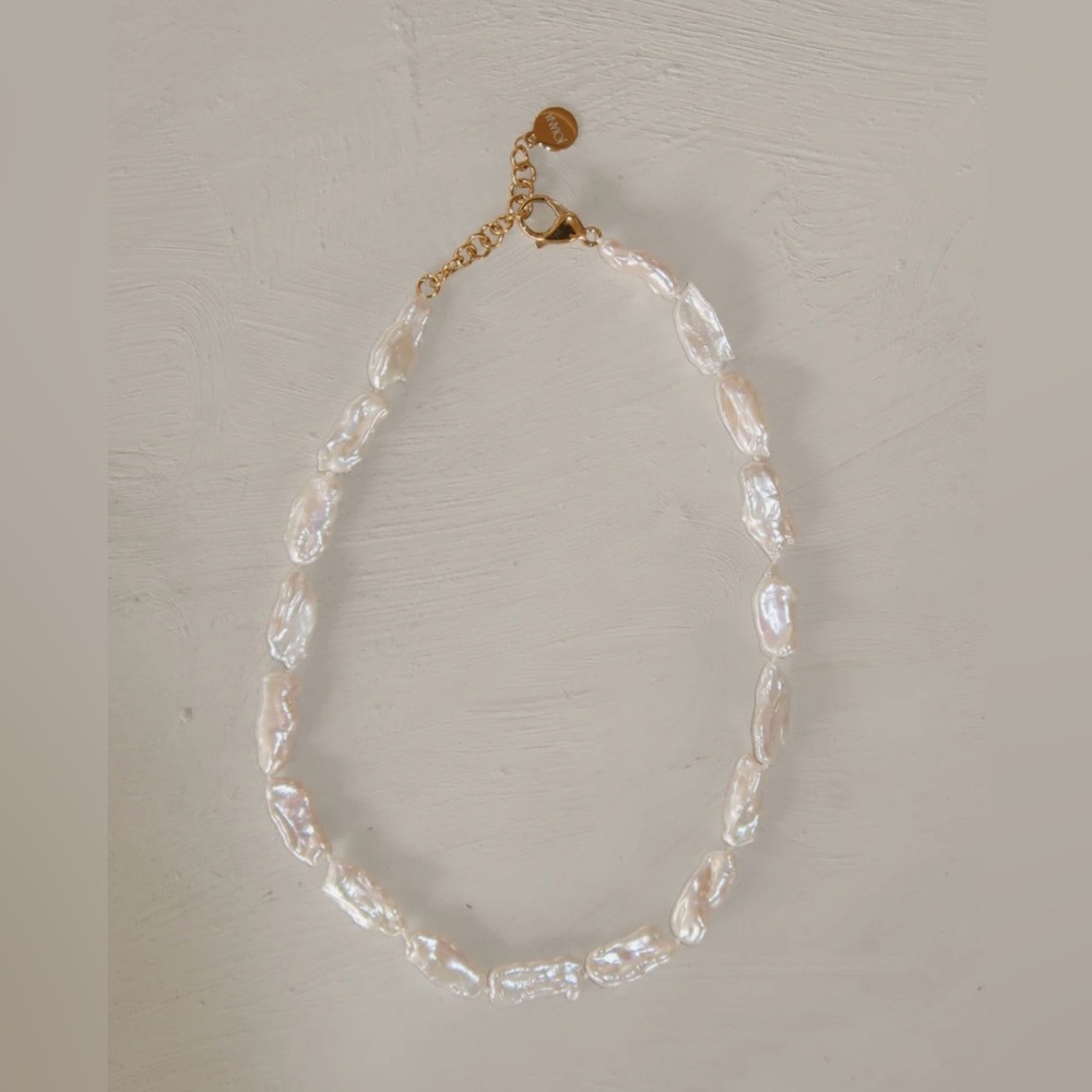 Beautiful Biwa Shaped Pearl Necklace from Joiana Jewelry 🤍